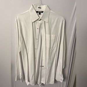 Bonobos Dress Shirt Size 16.5 36 White Italian Cotton